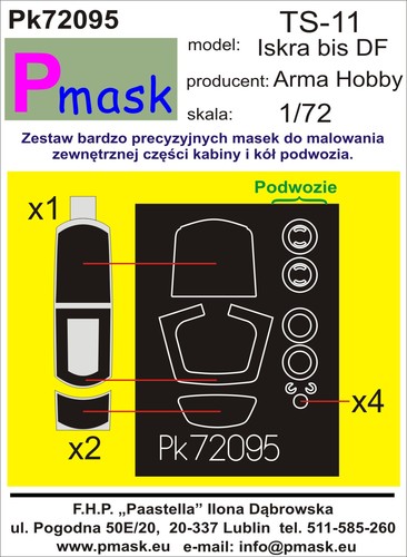 modelarskie maski winylowe Pmask