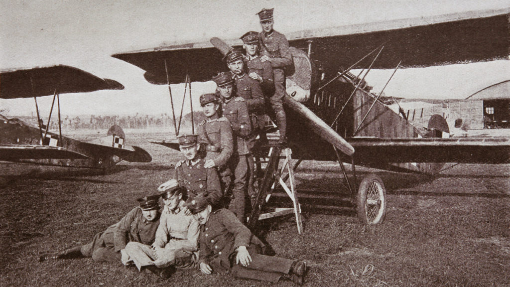 Fokkery D.VII z 15 Eskadry we wrześniu 1920 r. Szachownice z obwódką i bez