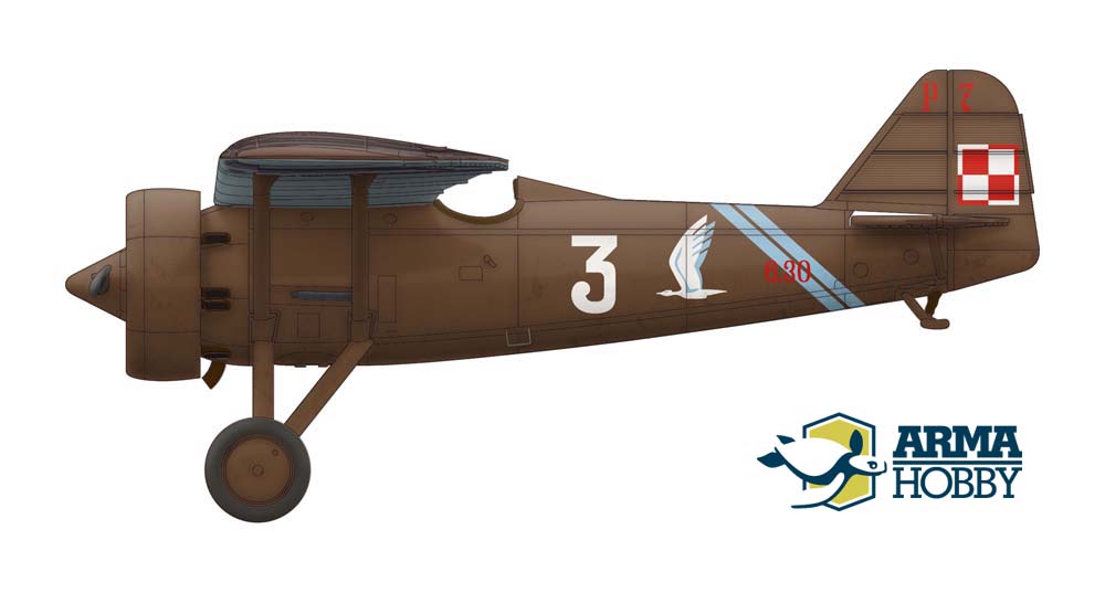 póżny khaki na PZL P.7a 123 Eskadry